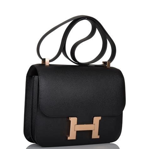 hermes constance 24 black epsom|hermes constance leather handbags.